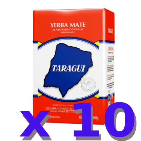 Taragui yerba mate traditional CARTON 10x 1Kg
