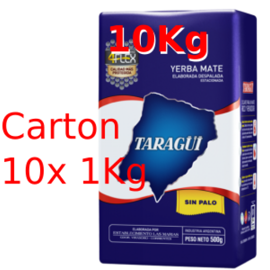 Taragui Pure Leaf CARTON 10x 1Kg